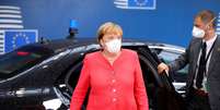 Chanceler da Alemanha, Angela Merkel, durante reunião da União Europeia em Bruxelas
02/10/2020 Olivier Matthys/Pool via REUTERS  Foto: Reuters