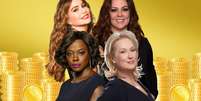 Acima, Sofia Vergara e Melissa McCarthy; abaixo, Viola Davis e Meryl Streep: atrizes engajadas contra os preconceitos de Hollywood  Foto: Reprodução