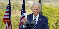 Biden fala durante campanha em Gettysburg, Pensilvânia
 6/10/2020 REUTERS/Kevin Lamarque  Foto: Reuters