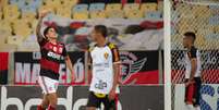Pedro fez dois gols na vitória do Flamengo sobre o Sport por três a zero  Foto: Alexandre Vidal/Flamengo / Flamengo