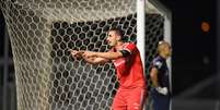 Galhardo comemora um dos gols marcados em Bragança Paulista (Ricardo Duarte/Internacional)  Foto: LANCE!