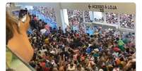 Véspera de Círio, inauguração de megaloja atrai multidão em Belém   Foto: Twitter/Reprodução / Estadão Conteúdo