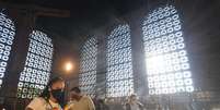 Fiéis católicos visitaram a Basílica Nacional de Nossa Senhora de Aparecida, em Aparecida, interior de São Paulo  Foto: Thiago Leon / Estadão