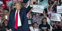 Evento comandado por Trump reuniu centenas de pessoas  Foto: EPA / Ansa