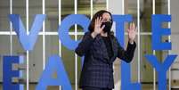 Senadora Kamala Harris, candidata democrata a vice-presidente dos EUA
08/10/2020
REUTERS/Kevin Lamarque  Foto: Reuters