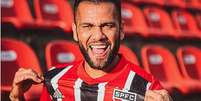 Daniel Alves, jogador do São Paulo e da seleção brasileira  Foto: Reprodução/São Paulo FC Twitter / Estadão