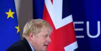 Premiê britânico, Boris Johnson, durante chegada a coletiva de imprensa em cúpula de líderes da UE
17/10/2019
REUTERS/Toby Melville  Foto: Reuters