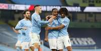 Sterling marcou o gol da vitória do City contra o Arsenal  Foto: Martin Rickett / Reuters