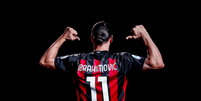 Ibra é um dos artilheiros do Italiano (Foto: Divulgação / Site oficial do Milan)  Foto: Lance!