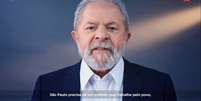 O ex-presidente Lula gravou programas para o candidato do PT em São Paulo, Jilmar Tatto  Foto: Reprodução / Estadão Conteúdo