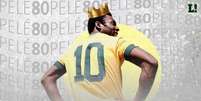 Aclamado no mundo do futebol, Pelé completa 80 anos nesta sexta-feira (Arte: LANCE!)  Foto: Lance!