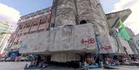 Escola primária Lagena, de cinco andares, foi construída em 1935 em Xangai, na China  Foto: CCTV / BBC News Brasil