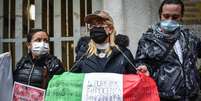 Donos de restaurantes protestam contra medidas restritivas na Itália  Foto: ANSA / Ansa