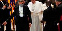 Papa Francisco durante audiência geral semanal no Vaticano
28/10/2020 REUTERS/Yara Nardi  Foto: Reuters