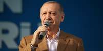 Presidente da Turquia, Tayyip Erdogan, durante cerimônia em Malatya
25/10/2020 Escritório de Imprensa da Presidência da Turquia/Divulgação via REUTERS  Foto: Reuters