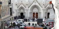 Igreja alvo de ataque em Nice, na França
29/10/2020
REUTERS/Eric Gaillard  Foto: Reuters