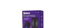 O kit do Roku Express vem com: o conversor em si; um mini controle remoto; duas pilhas AAA; um cabo HDMI; e um cabo de alimentação USB  Foto: Roku / Divulgação