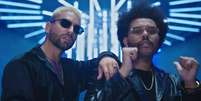 Os cantores Maluma e The Weeknd juntos no clipe de 'Hawái'  Foto: YouTube / Reprodução / Estadão