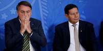 Presidente Jair Bolsonaro e Hamilton Mourão
29/04/2020
REUTERS/Ueslei Marcelino  Foto: Reuters