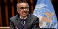 Diretor-geral da OMS, Tedros Adhanom Gebreyesus, durante entrevista coletiva em Genebra
03/07/2020 Fabrice Coffrini/Pool via REUTERS  Foto: Reuters