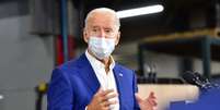 Biden, durante evento em Manitowoc, Wisconsin
 21/9/2020  REUTERS/Mark Makela  Foto: Reuters