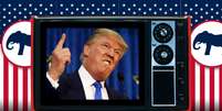 Donald Trump quer ter uma TV para pavimentar seu retorno à política na eleição de 2024  Foto: Fotomontagem: Blog Sala de TV