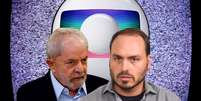 Lula e Carluxo não poupam críticas à Globo  Foto: Fotomontagem: Blog Sala de TV
