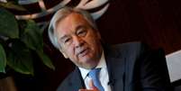 O secretário-geral das Nações Unidas, António Guterres, fala durante entrevista com a Reuters na sede da ONU na cidade de Nova York, EUA, 14 de setembro de 2020. REUTERS/Mike Segar  Foto: Reuters