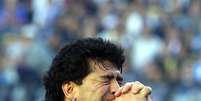Maradona foi jogador do Boca e era torcedor fanático da equipe de La Bombonera  Foto: Reuters