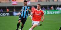 Grêmio e Internacional durante clássico na Copa São Paulo de Futebol Júnior de 2020 (Foto: Reprodução)  Foto: Lance!