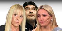 Maradona entre Claudia e Rocío: guerra de egos nos bastidores da despedida ao ídolo  Foto: Fotomontagem: Blog Sala de TV