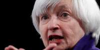 Janet Yellen, então chair do Fed, em entrevista coletiva após reunião de dois dias do Federal Open Market Committee (FOMC) em Washington, EUA, em 13 de dezembro de 2017. REUTERS/Jonathan Ernst  Foto: Reuters