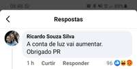 Resposta de Bolsonaro a seguidor nas redes sociais  Foto: Divulgação/Facebook / Estadão