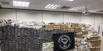 PF fez apreensão de 2,5 toneladas de cocaína em Duque de Caxias  Foto: Polícia Federal/Divulgação / Estadão Conteúdo