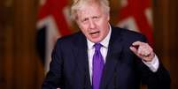 Premiê britânico, Boris Johnson, durante entrevista coletiva em Londres
02/12/2020 REUTERS/John Sibley/Pool  Foto: Reuters