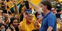 Presidente Jair Bolsonaro comparece a protesto em Brasília
17/05/2020
REUTERS/Adriano Machado  Foto: Reuters