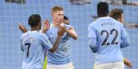 Kevin De Bruyne comemora gol pelo Manchester City  Foto: Peter Powell  / Reuters