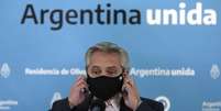 Presidente da Argentina, Alberto Fernández, em Buenos Aires
12/08/2020 Juan Mabromata/Pool via REUTERS  Foto: Reuters