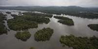 Trecho do rio Xingu em área inundada para construção da hidrelétrica de Belo Monte
REUTERS/Paulo Santos  Foto: Reuters