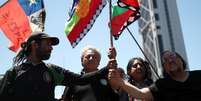 Índos mapuche protestam contra governo chileno em Santiago
03/11/2019 REUTERS/Edgard Garrido  Foto: Reuters