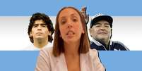 Agustina Cosachov se defende da suspeita de ter sido negligente ao tratar Maradona de transtorno emocional  Foto: Fotomontagem: Blog Sala de TV / Reprodução