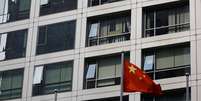 Bandeira da China em setor financeiro de Pequim 
 16/7/2020 REUTERS/Tingshu Wang  Foto: Reuters