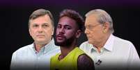 Neymar foi alvo da artilharia verbal de Mauro Cezar Pereira e Milton Neves após idealizar festa ignorando a gravidade da covid-19 no Brasil  Foto: Fotomontagem: Blog Sala de TV