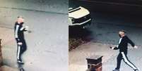 A polícia divulgou imagens de câmeras de segurança que mostram um suspeito da fraude  Foto: Polícia de Londres / BBC News Brasil
