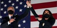 Joe Biden e Kamala Harris tomam posse em 20 de janeiro  Foto: Getty Images / BBC News Brasil