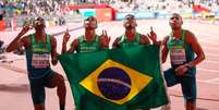 Revezamento 4x100m do Brasil é uma das apostas da CBAt (Foto: Wagner Carmo/CBAt)  Foto: Lance!