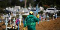 Cemitério em Manaus durante a pandemia de coronavírus 
08/01/2021
REUTERS/Bruno Kelly  Foto: Reuters