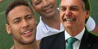 Neymar e Neymar pai fazem questão de manter boa relação com o presidente Jair Bolsonaro  Foto: Reprodução