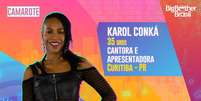 A cantora Karol Conka é natural de Curitiba e tem 32 anos de idade.  Foto: Globo / Divulgação / Estadão Conteúdo