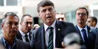 Presidente Jair Bolsonaro fala com jornalistas após reunião no Ministério da Economia
27/01/2021 REUTERS/Ueslei Marcelino  Foto: Reuters